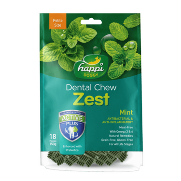 Happi Doggy Dental Chew Zest-Mint-2.5